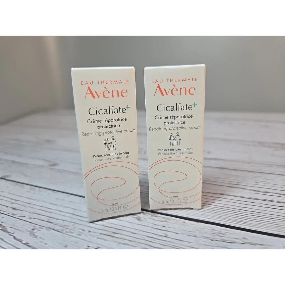 Avene Cicalfate+ Repairing Protective Cream 5ml/0.1oz Small Travel Size - 2 Pc